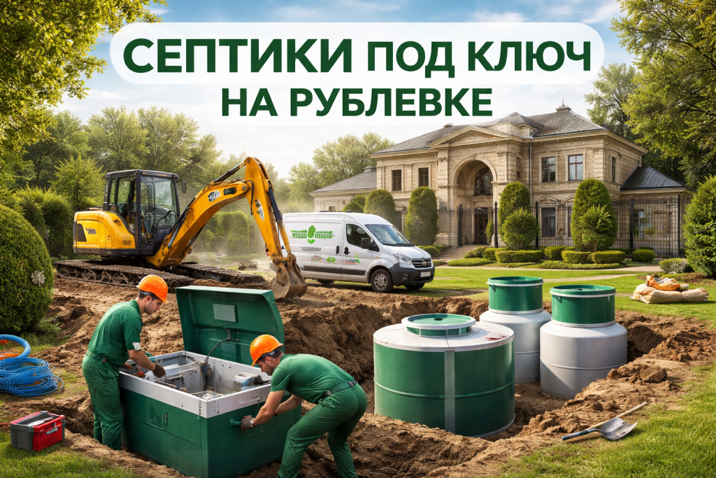 Септики под ключ на Рублевке